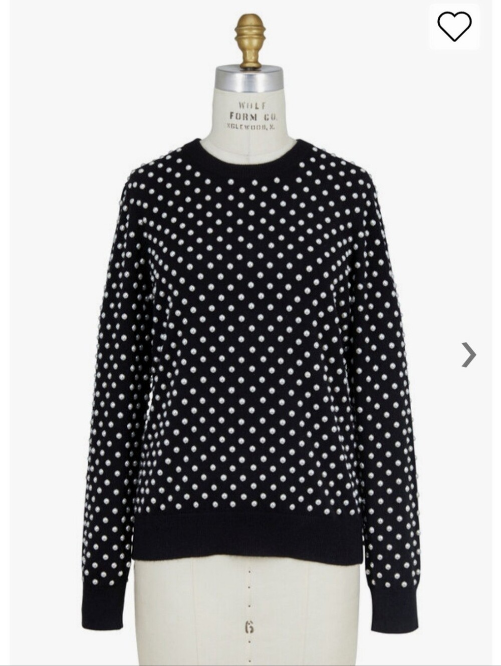 Michael Kors Collection Runway Cashmere Pearl Embroidered Sweater, Rare Piece.